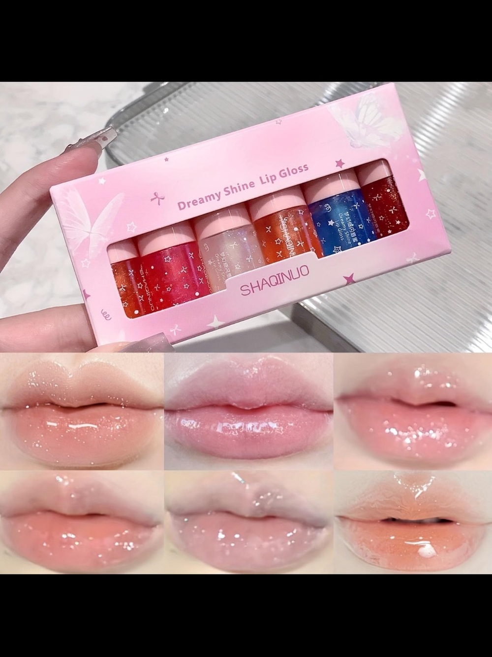 Dreamy Shine Lip Gloss 6-Piece Set – NEW & SEALED